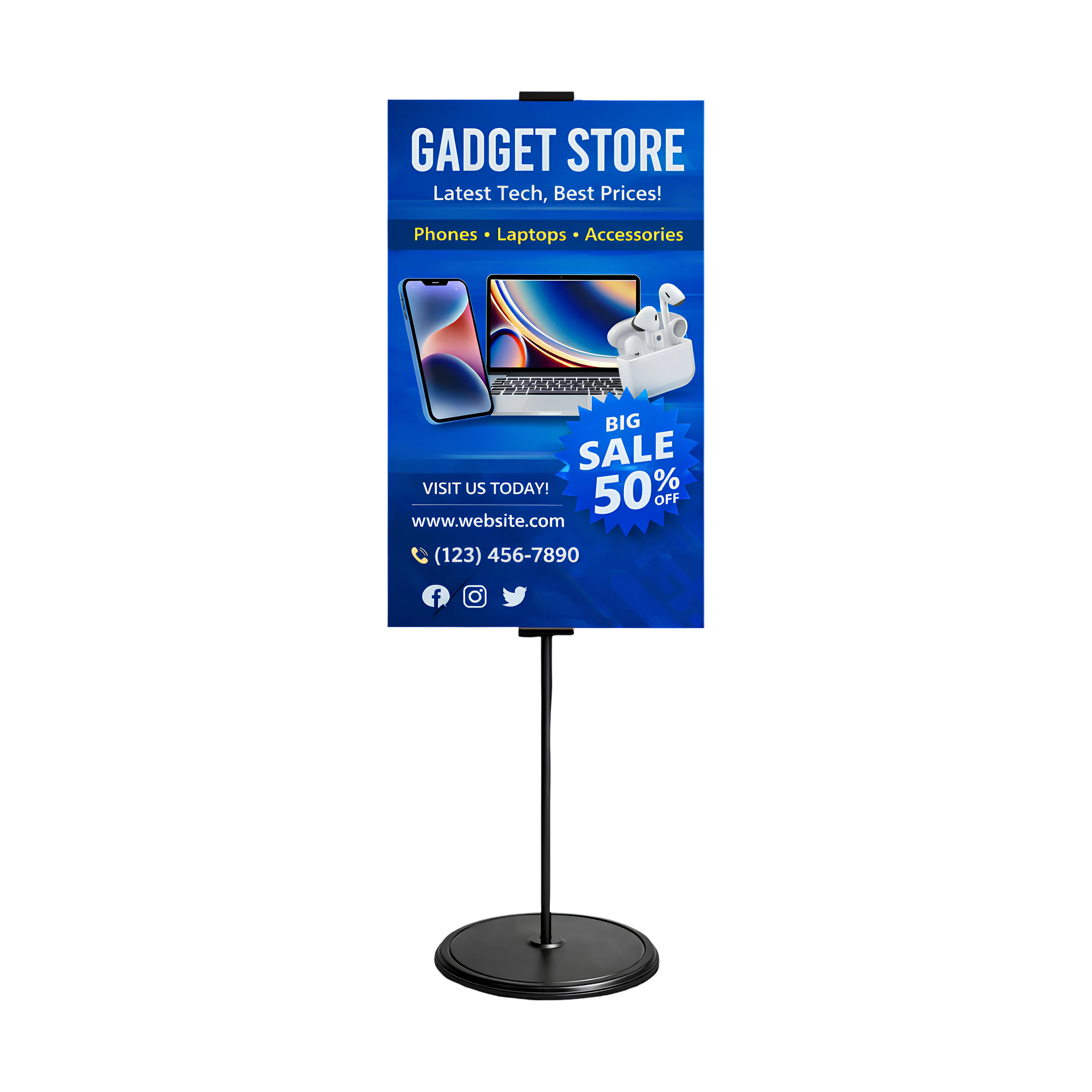 Round Base Poster Banner