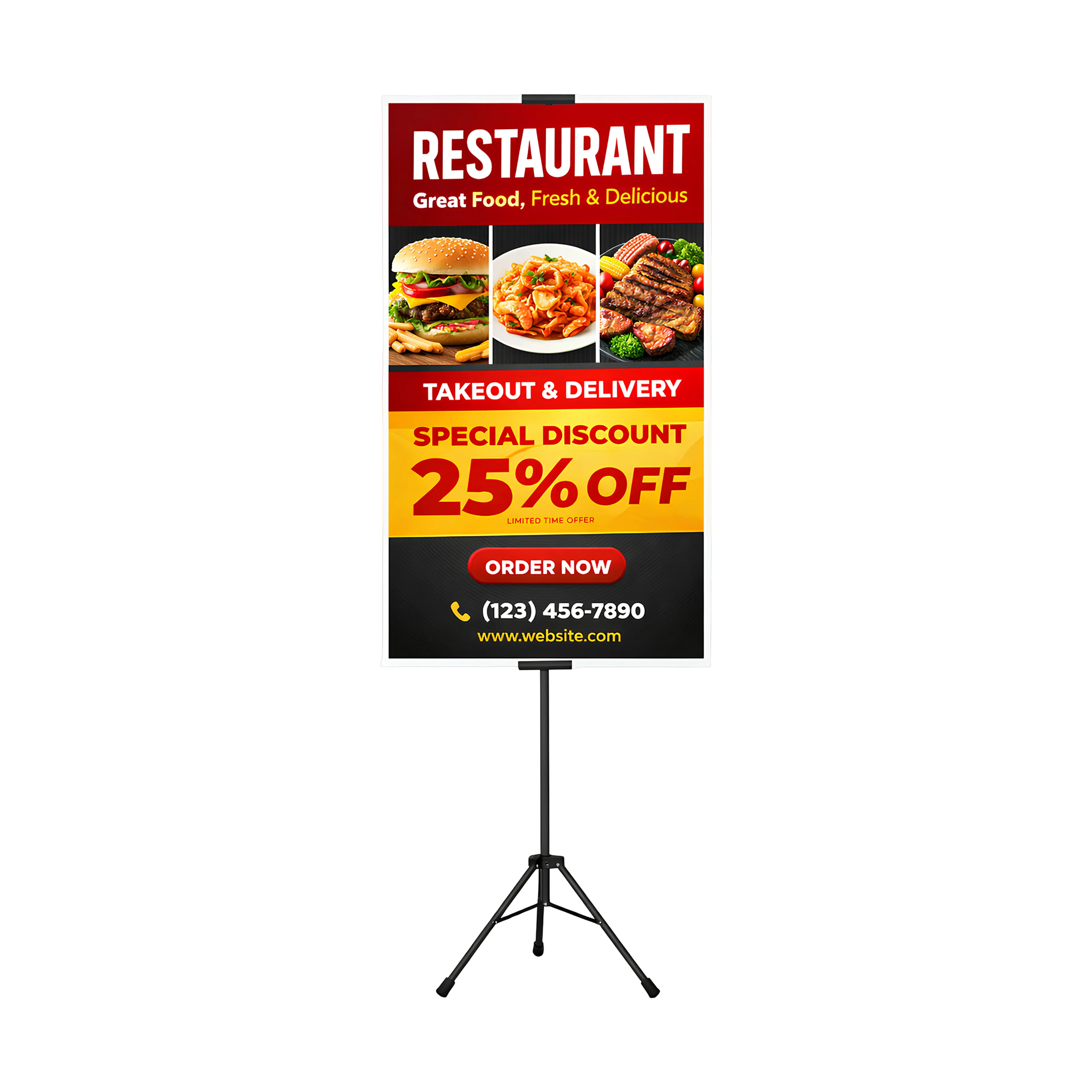 Triangle Banner Easel Stand